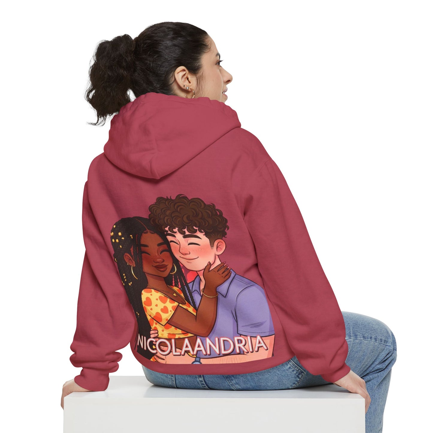 Unisex Hoodie with Nicolandria Print, Cozy Streetwear, Gift for Him/Her, Casual Outfit, Fall Essentials