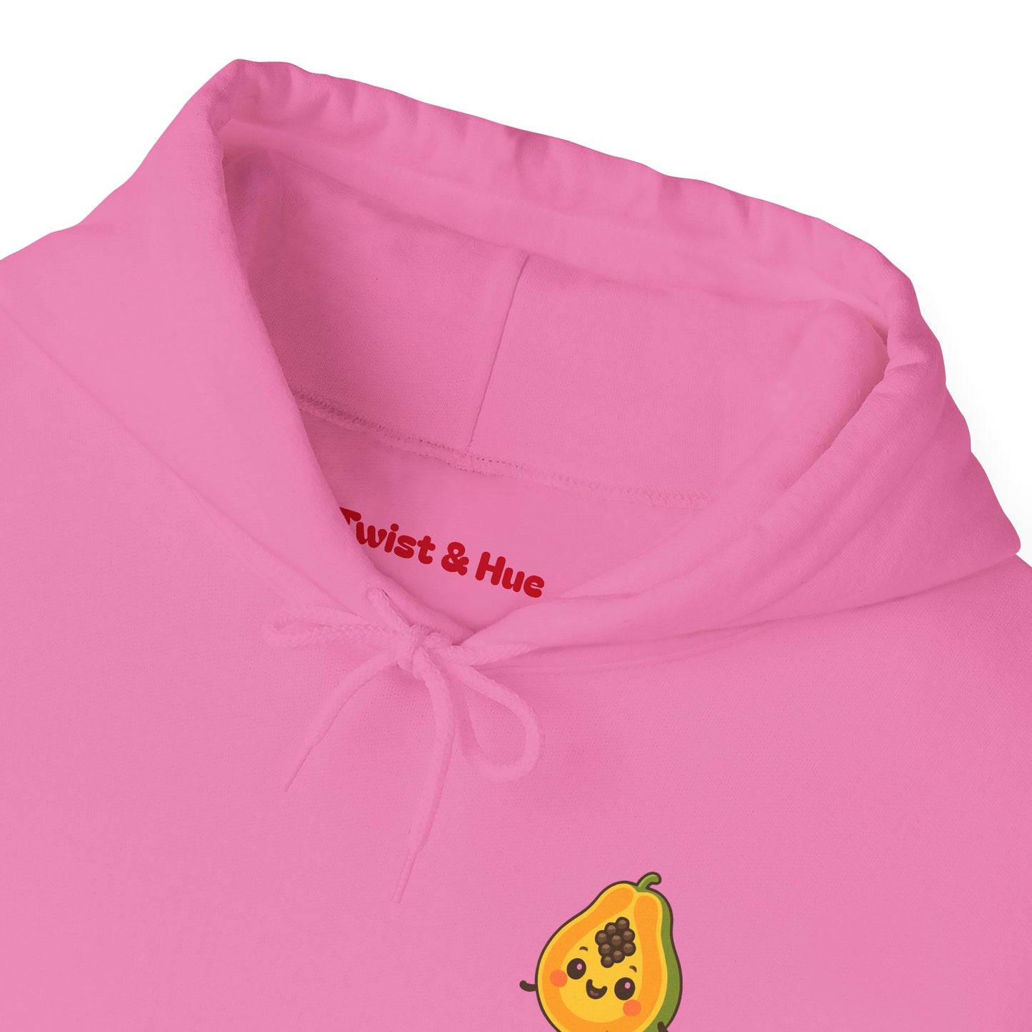 Sensitive Papaya Hoodie, Quirky Hooded Sweatshirt, Gift for Fruit Lovers, Funny Sweatshirt, Cozy Streetwear