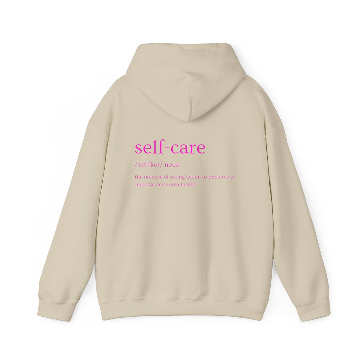 Self-Care Unisex Hoodie | Cozy Sweatshirt for Relaxation, Gift for Mental Health Awareness, Casual Wear, Inspirational Apparel
