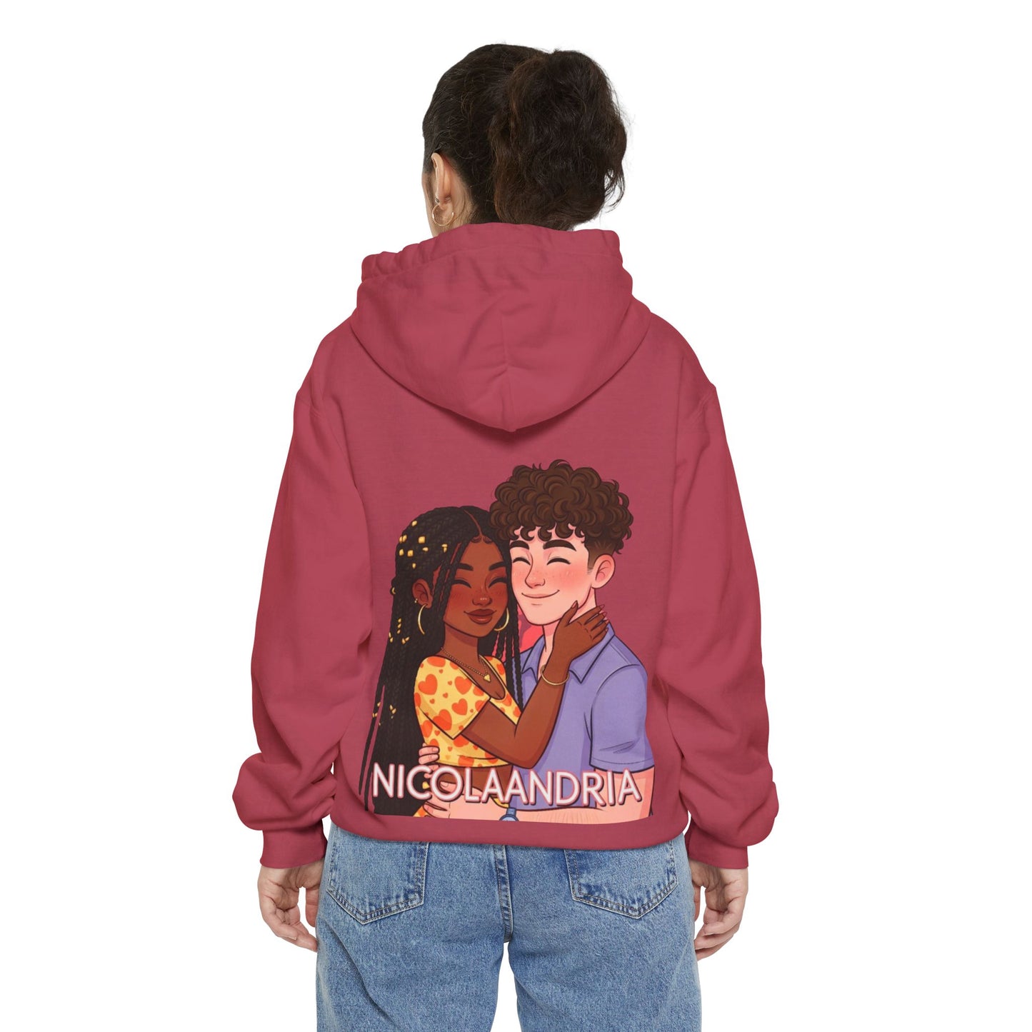 Unisex Hoodie with Nicolandria Print, Cozy Streetwear, Gift for Him/Her, Casual Outfit, Fall Essentials