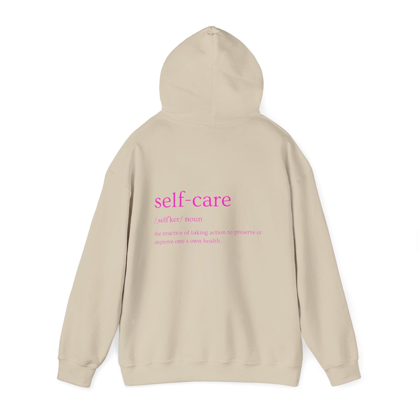 Self-Care Unisex Hoodie | Cozy Sweatshirt for Relaxation, Gift for Mental Health Awareness, Casual Wear, Inspirational Apparel