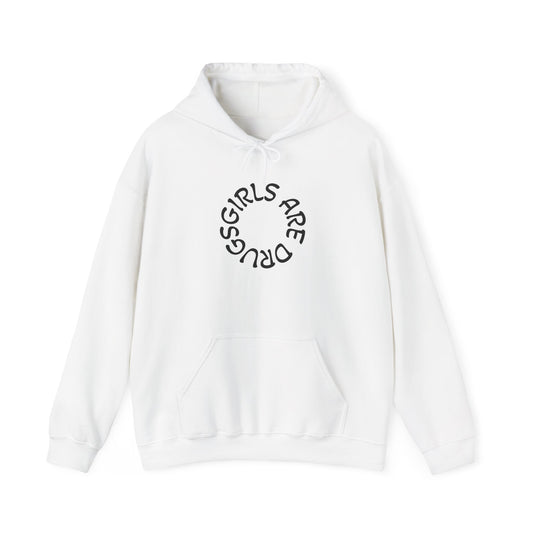 Unisex Hooded Sweatshirt - 'Girls Are Drugs' Statement Apparel
