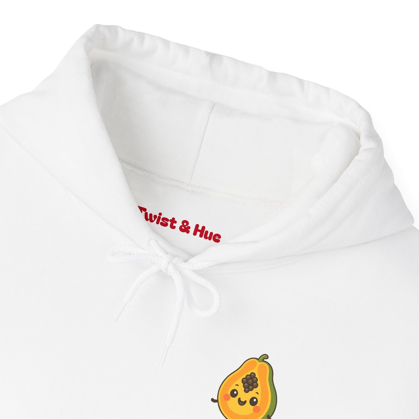 Sensitive Papaya Hoodie, Quirky Hooded Sweatshirt, Gift for Fruit Lovers, Funny Sweatshirt, Cozy Streetwear