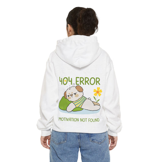 Cute Dog Hoodie - Unisex Garment-Dyed Sweatshirt, Cozy Gift for Dog Lovers, Motivational Apparel, Perfect for Relaxing Days, Casual Wear