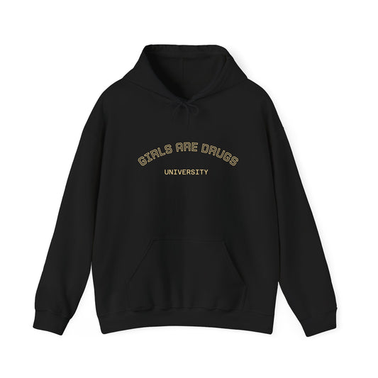 Unisex Hooded Sweatshirt - 'Girls Are Drugs' Statement Apparel