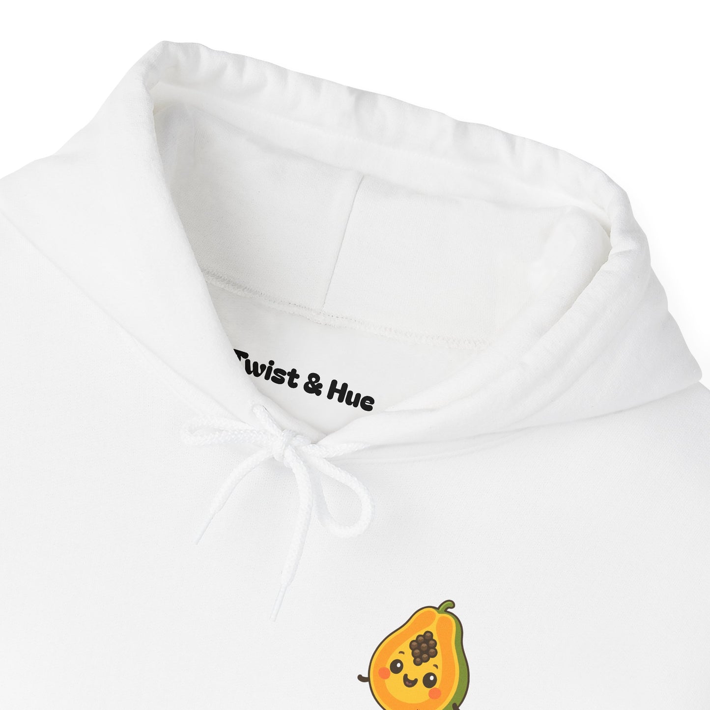 Sensitive Papaya Hoodie, Quirky Hooded Sweatshirt, Gift for Fruit Lovers, Funny Sweatshirt, Cozy Streetwear