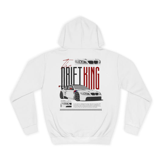 Drift King Hoodie, Unisex Casual Wear, Automotive Enthusiast Gift, Everyday Style, Perfect for Friends and Birthdays
