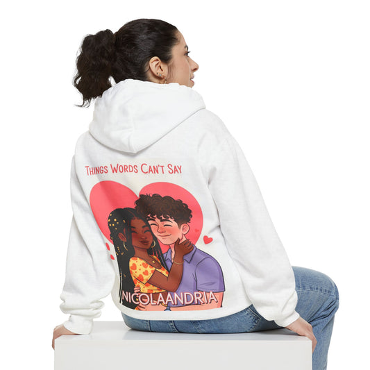 Unisex Hoodie with Nicolandria Print, Cozy Streetwear, Gift for Him/Her, Casual Outfit, Fall Essentials