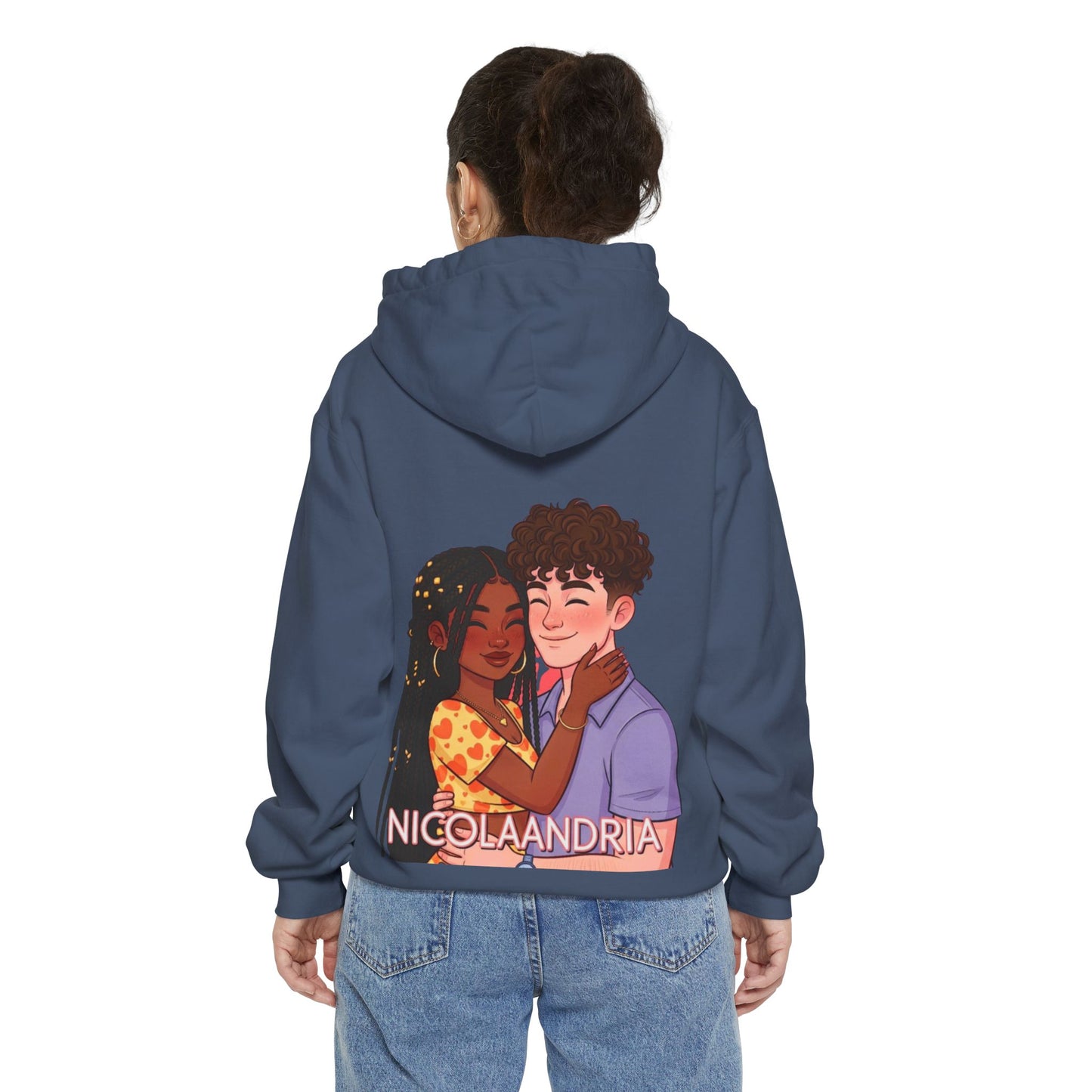 Unisex Hoodie with Nicolandria Print, Cozy Streetwear, Gift for Him/Her, Casual Outfit, Fall Essentials