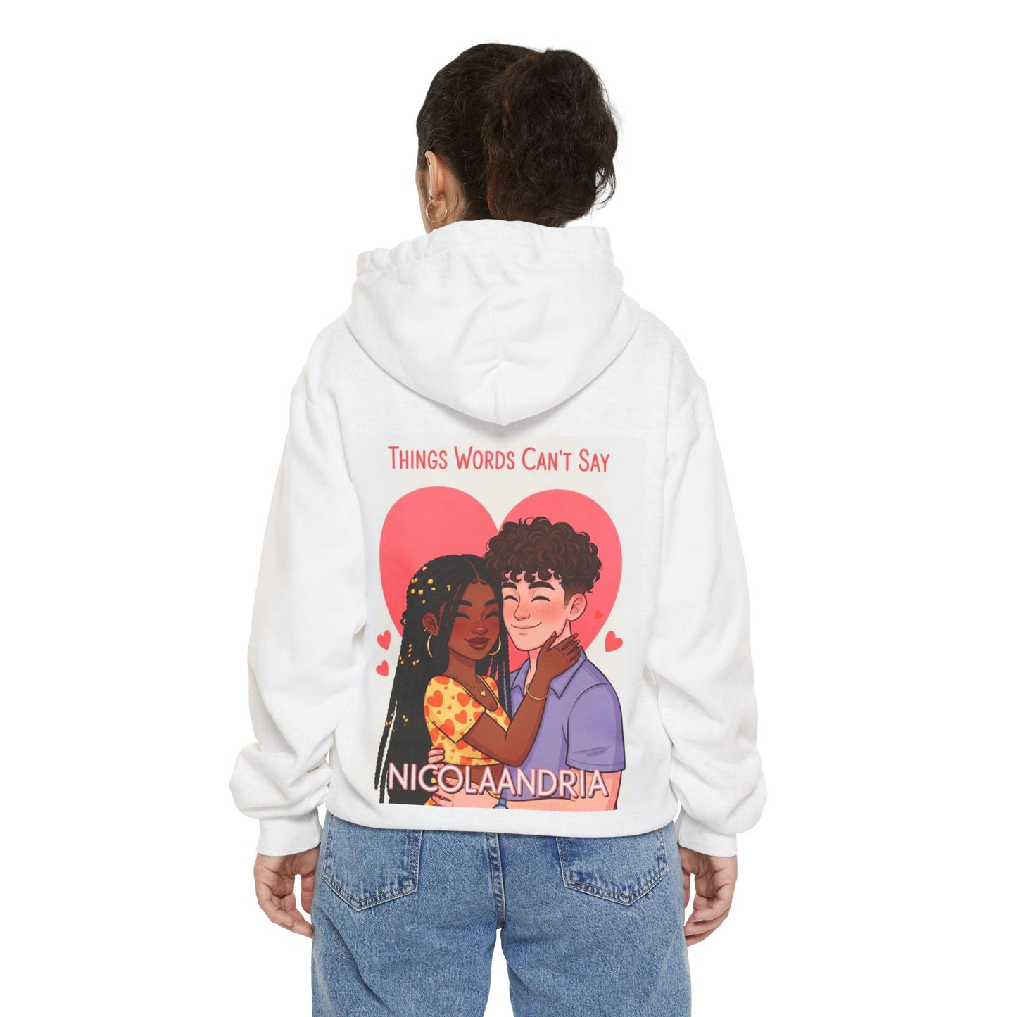 Unisex Hoodie with Nicolandria Print, Cozy Streetwear, Gift for Him/Her, Casual Outfit, Fall Essentials