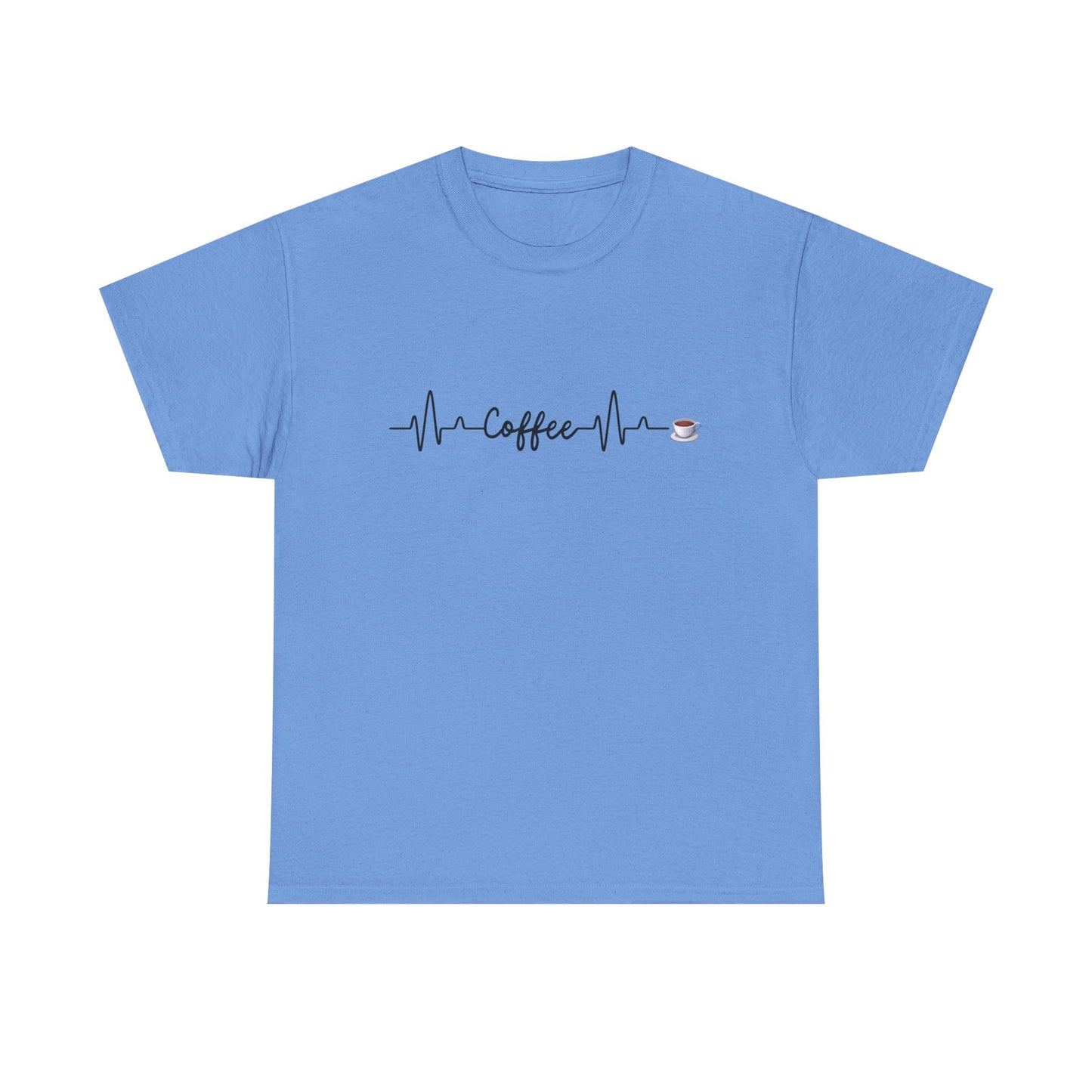 Coffee Heartbeat Unisex Tee, Perfect Gift for Coffee Lovers, Ideal for Casual Wear, Birthday, Cafes, Coffee Enthusiasts