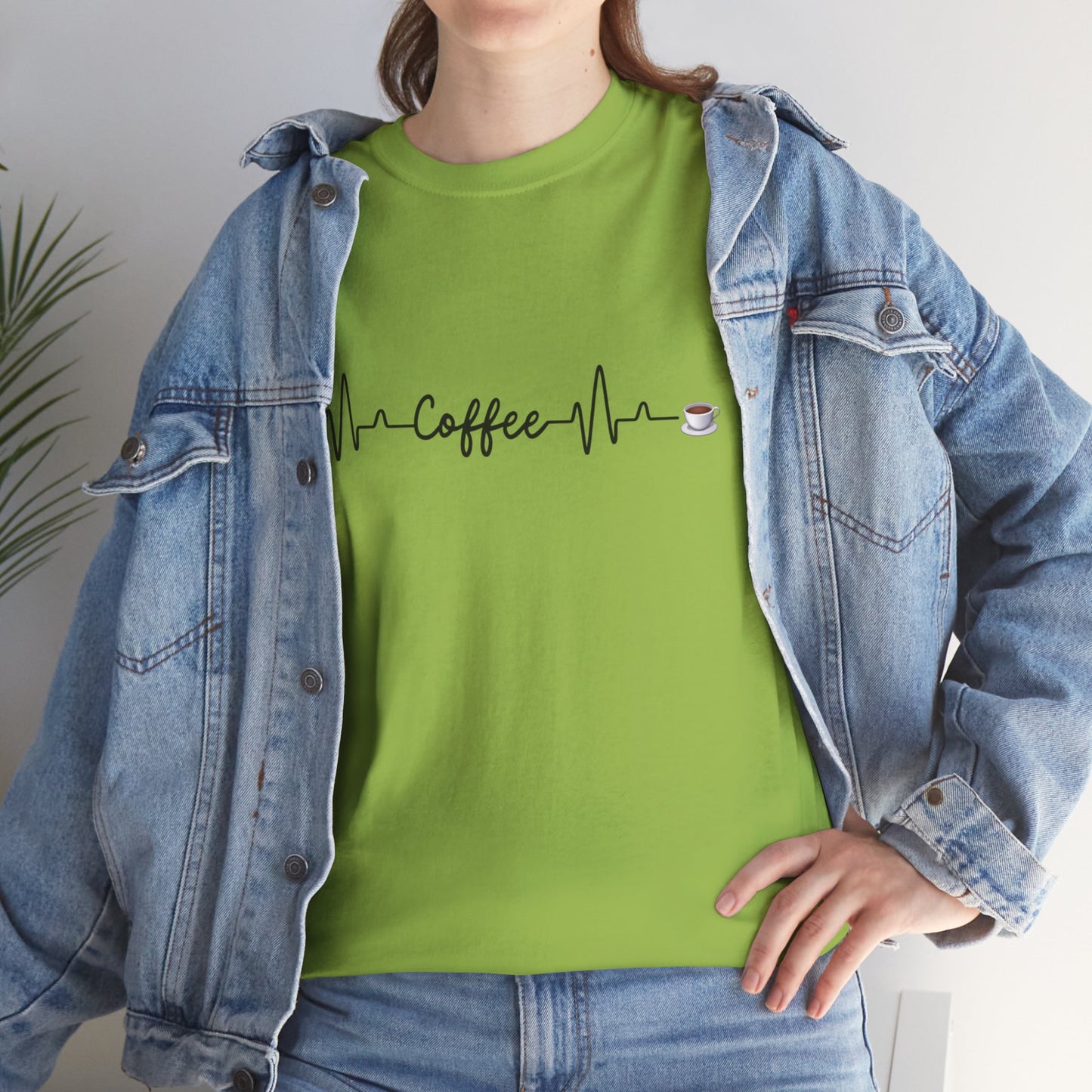 Coffee Heartbeat Unisex Tee, Perfect Gift for Coffee Lovers, Ideal for Casual Wear, Birthday, Cafes, Coffee Enthusiasts