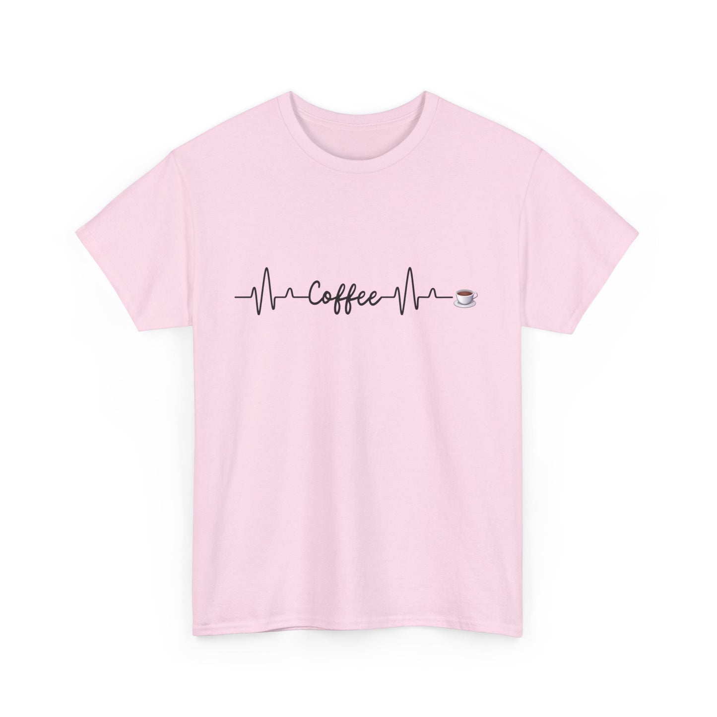 Coffee Heartbeat Unisex Tee, Perfect Gift for Coffee Lovers, Ideal for Casual Wear, Birthday, Cafes, Coffee Enthusiasts