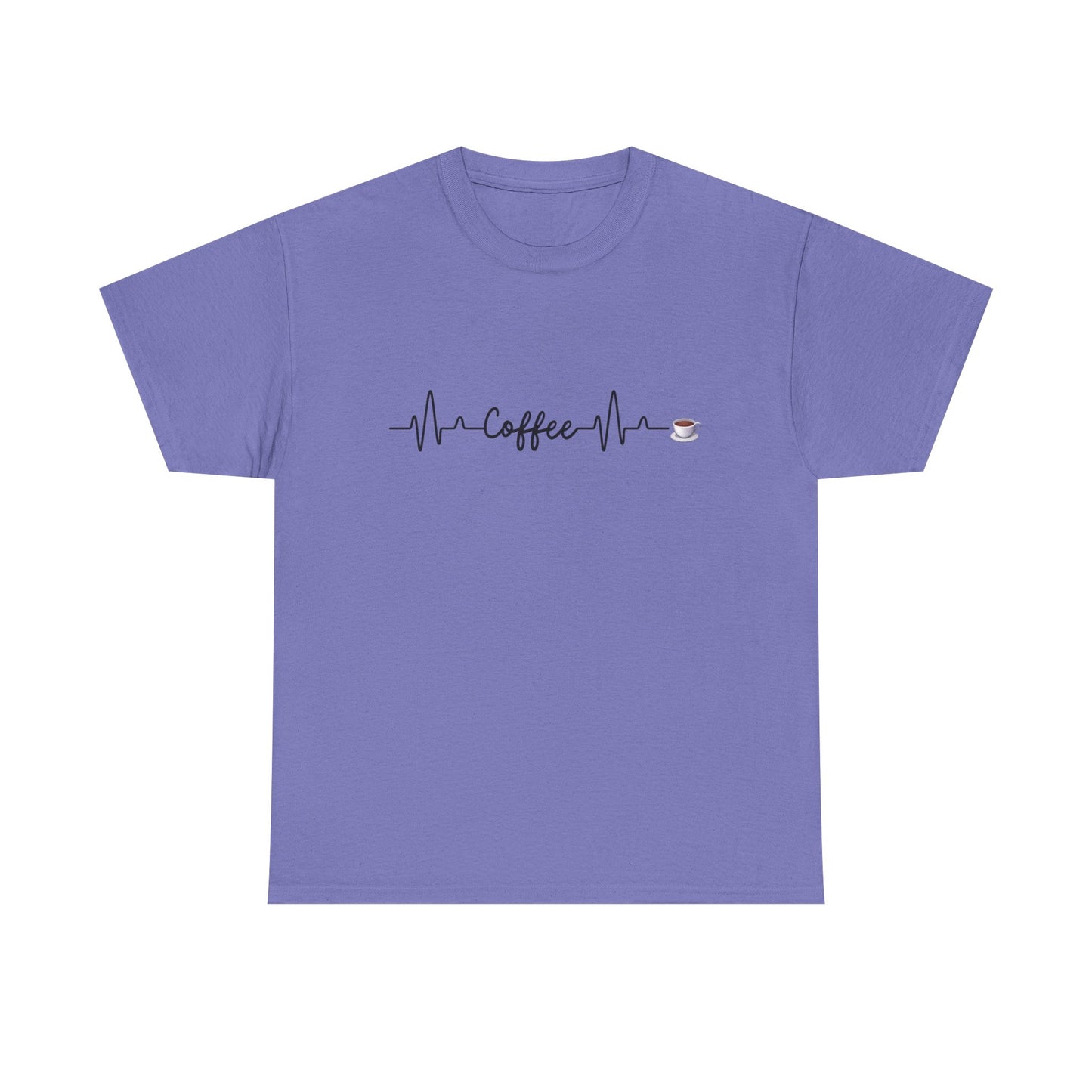 Coffee Heartbeat Unisex Tee, Perfect Gift for Coffee Lovers, Ideal for Casual Wear, Birthday, Cafes, Coffee Enthusiasts