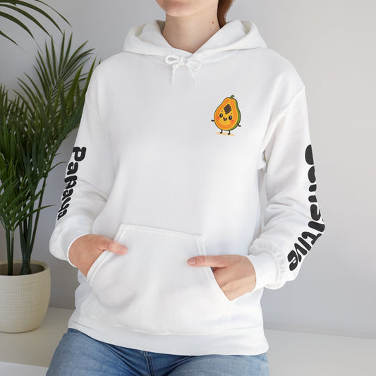 Sensitive Papaya Hoodie, Quirky Hooded Sweatshirt, Gift for Fruit Lovers, Funny Sweatshirt, Cozy Streetwear