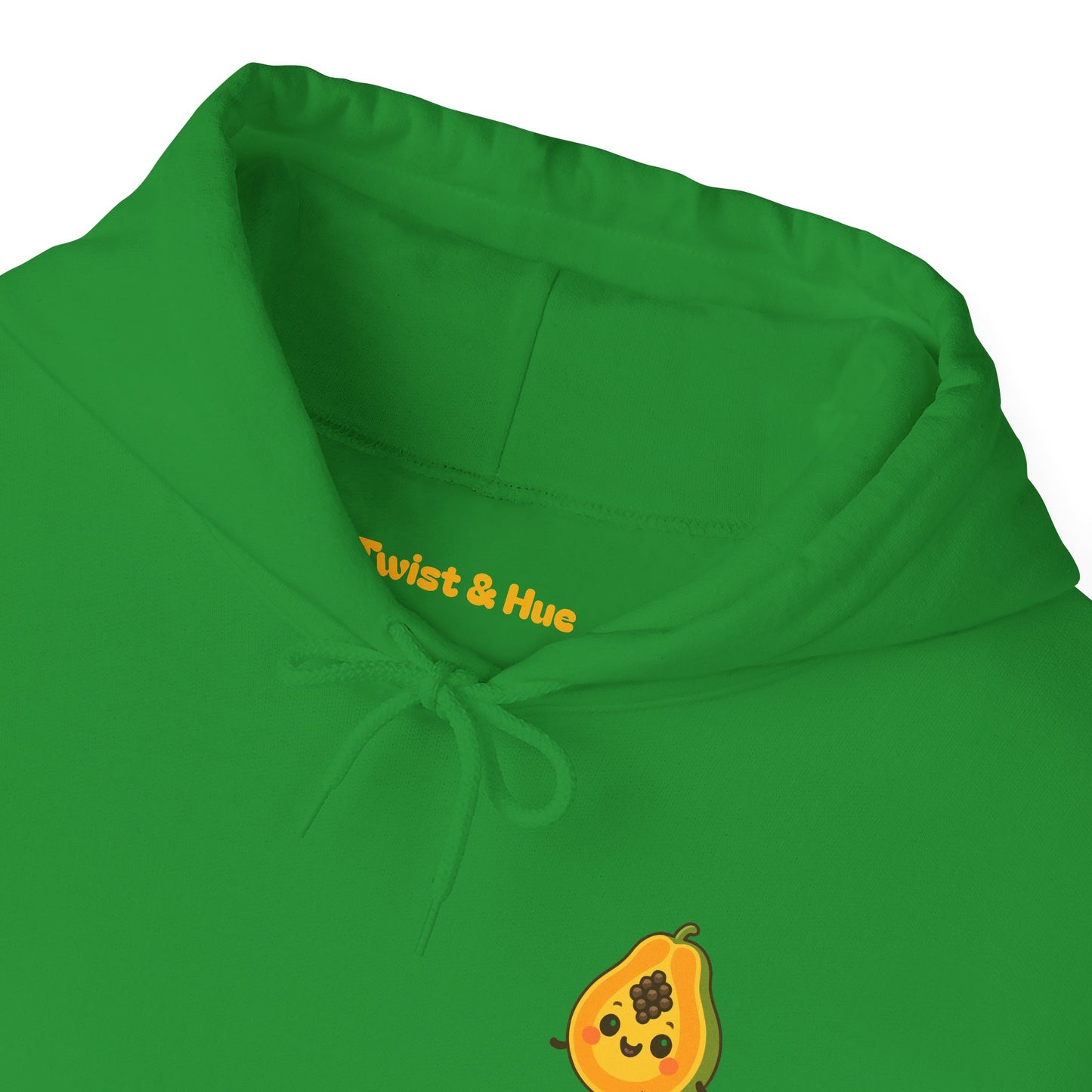 Sensitive Papaya Hoodie, Quirky Hooded Sweatshirt, Gift for Fruit Lovers, Funny Sweatshirt, Cozy Streetwear